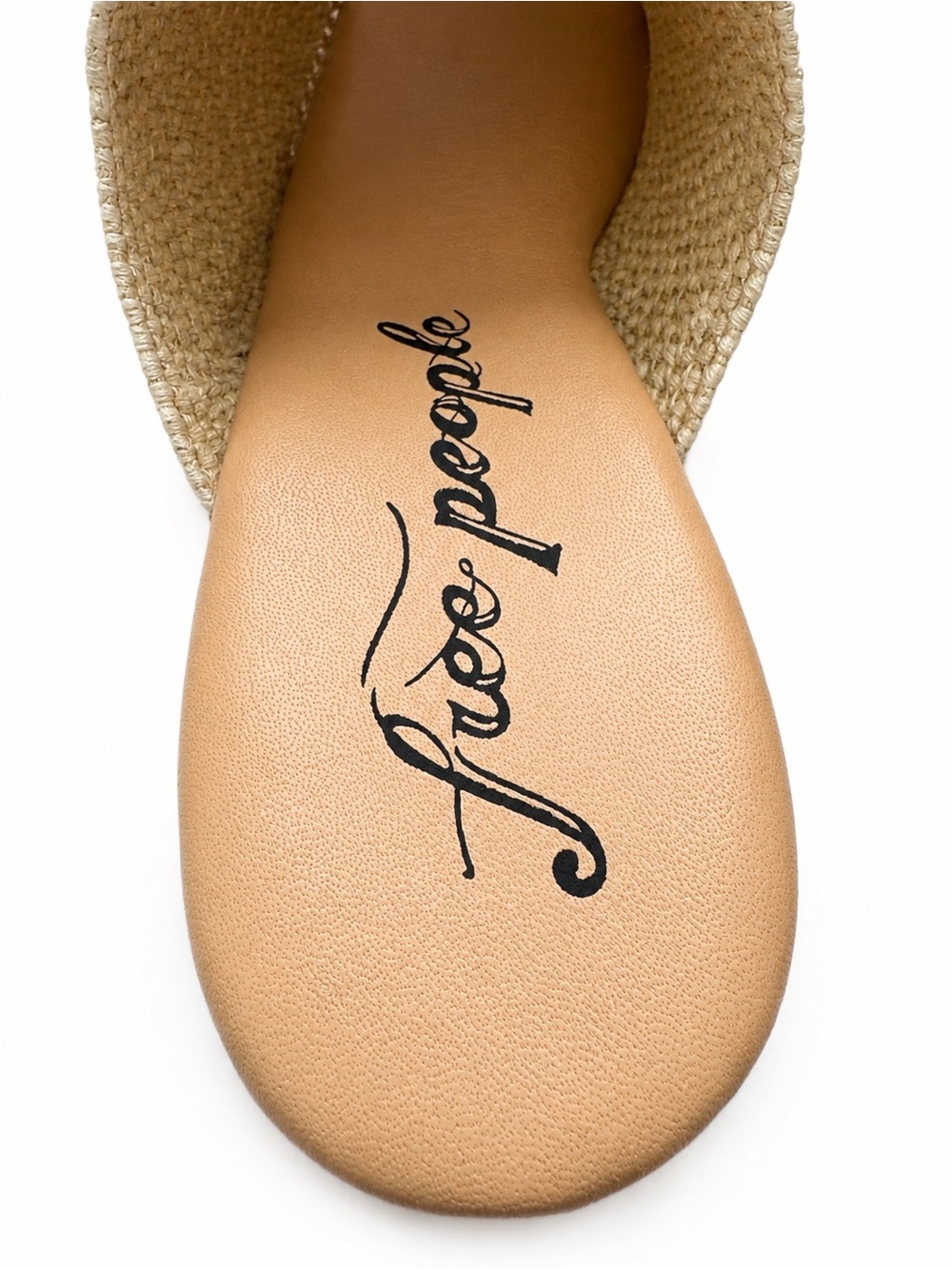 Free People Claudia Crochet Raffia Leather Studded Clogs Natural US 8.5 BNIB - Picture 6 of 11